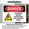 Signmission Electrical Hazard Low Voltage Danger Sign, Vinyl Decal, 10in W x 7in L, 2PK OS-2PACK-DS-D-710-L-2312 - alternate 4